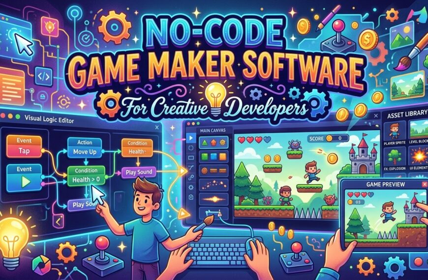 No-Code Game Maker Software For Creative Developers