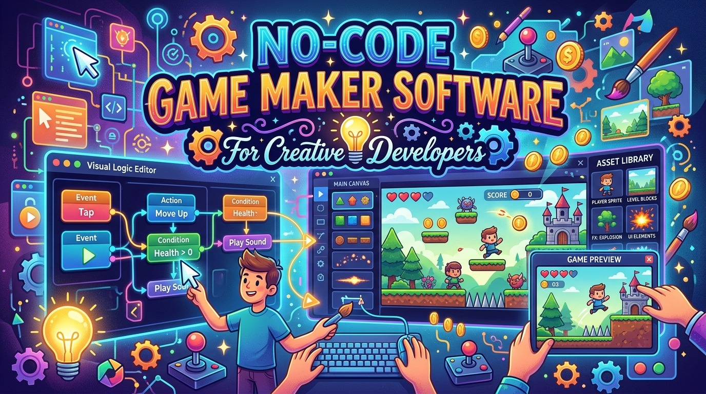 No-Code Game Maker Software For Creative Developers